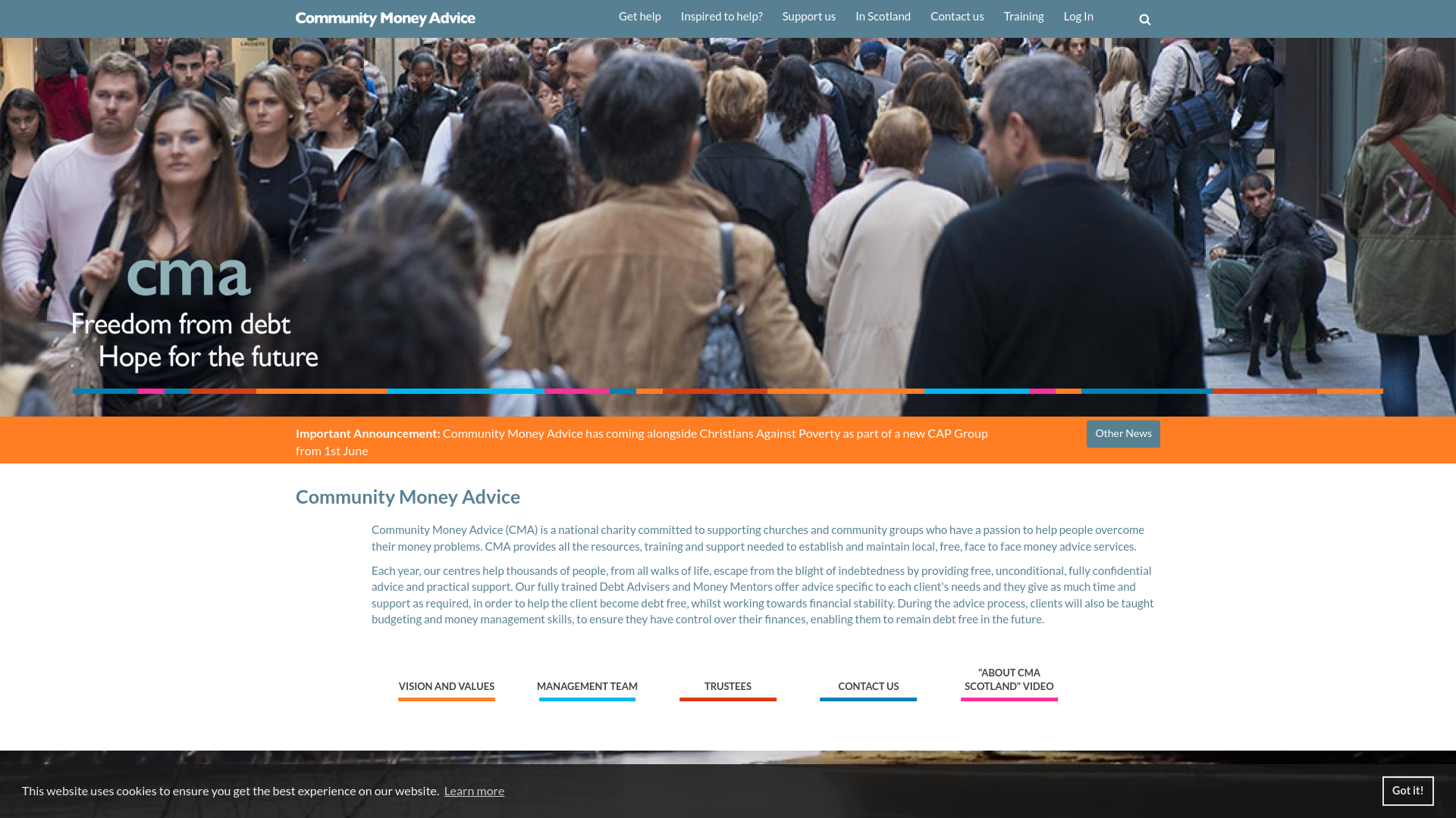 Website screenshot