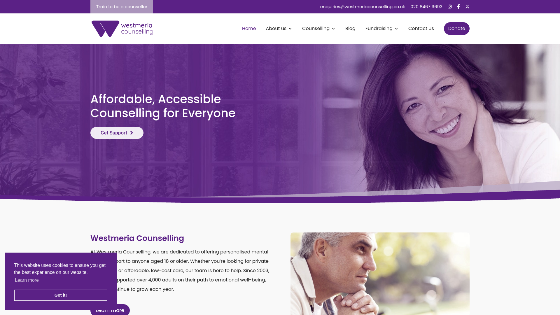 Website screenshot