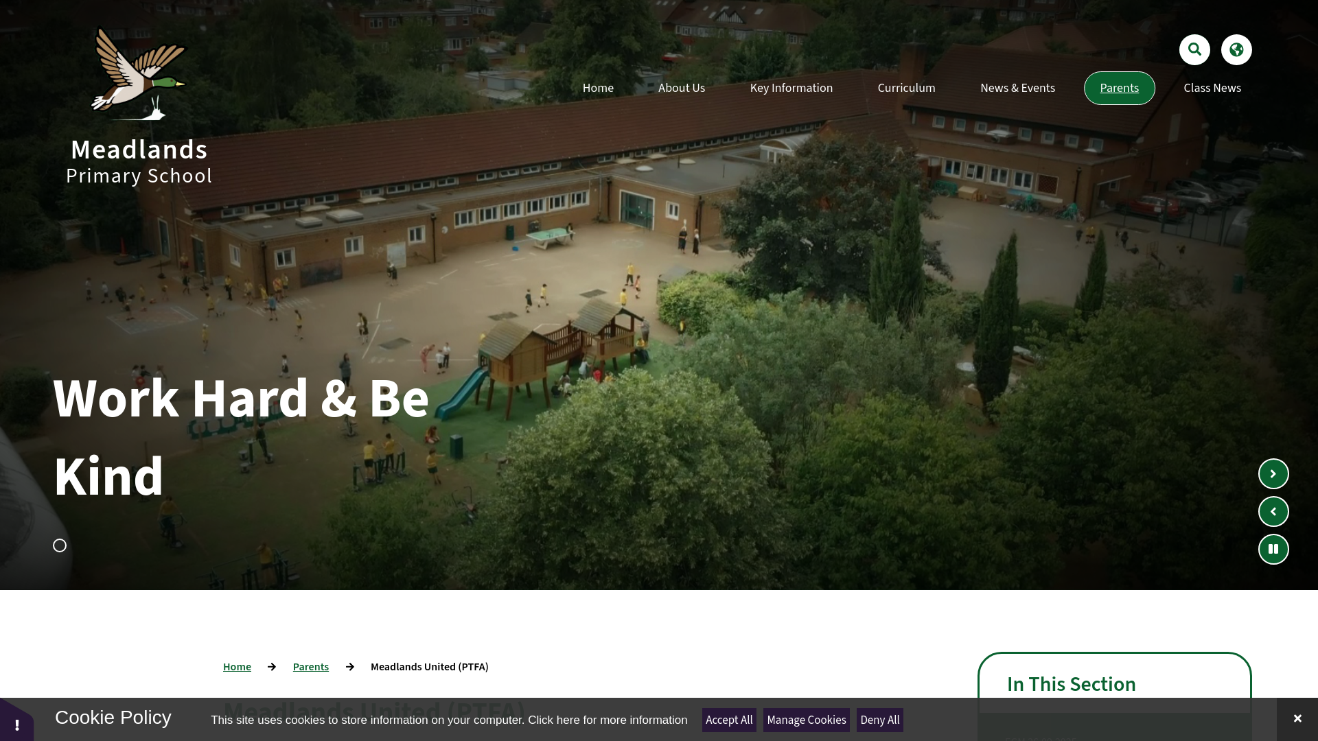 Website screenshot