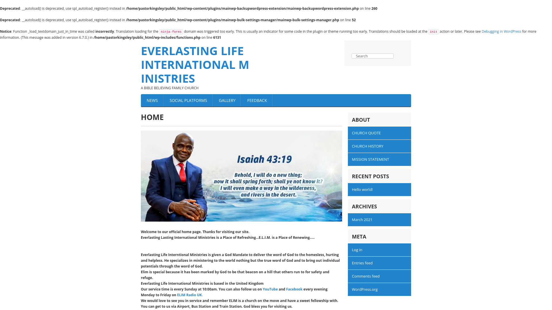 Website screenshot