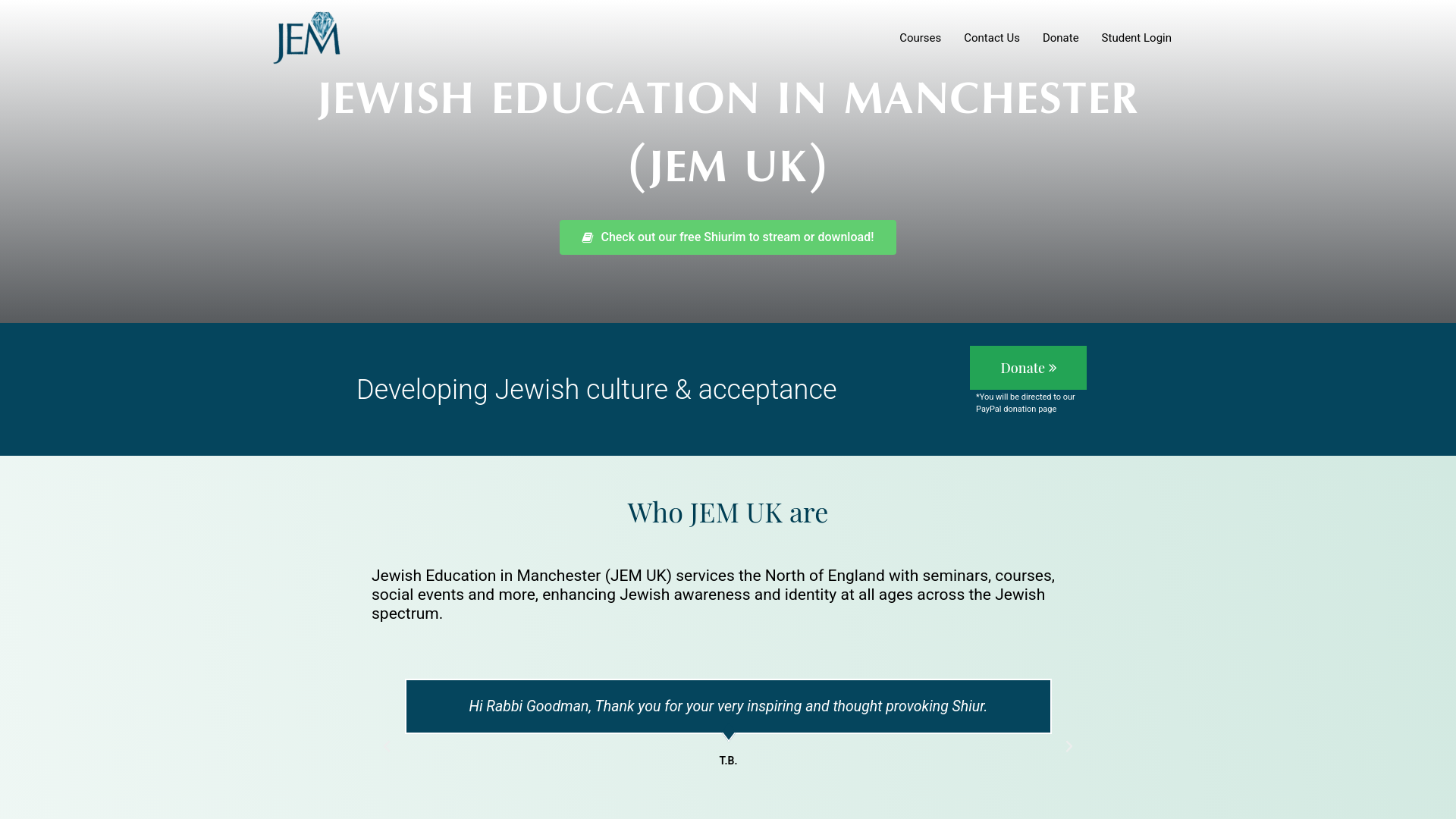 Website screenshot