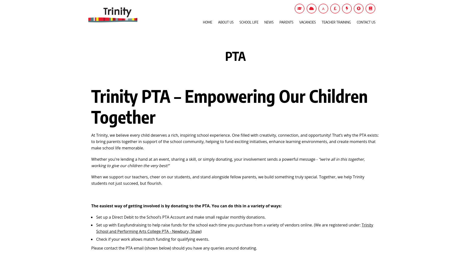 Website screenshot