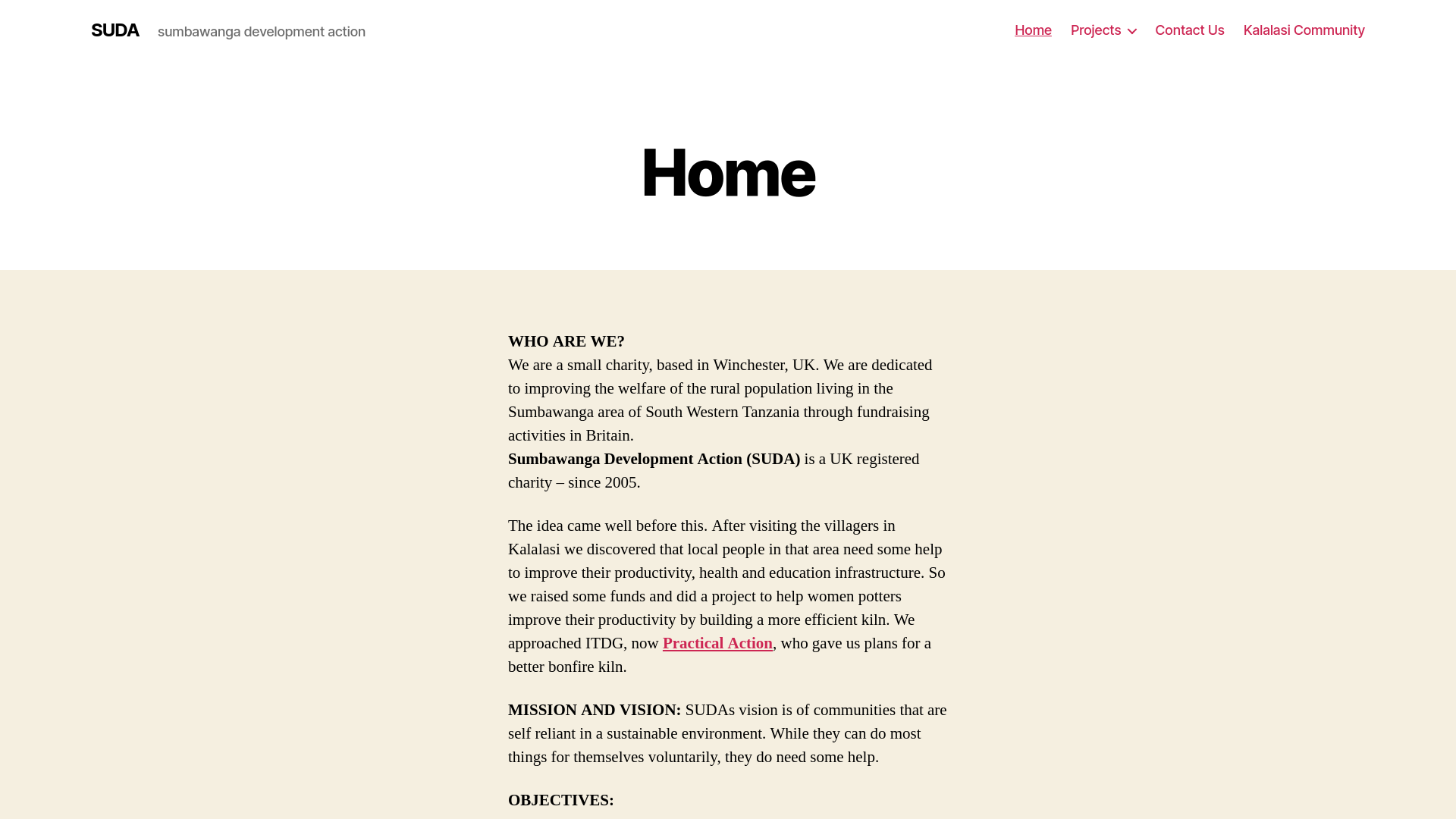 Website screenshot