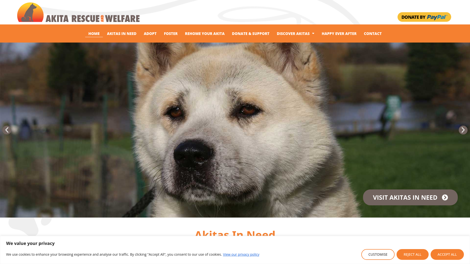 Website screenshot