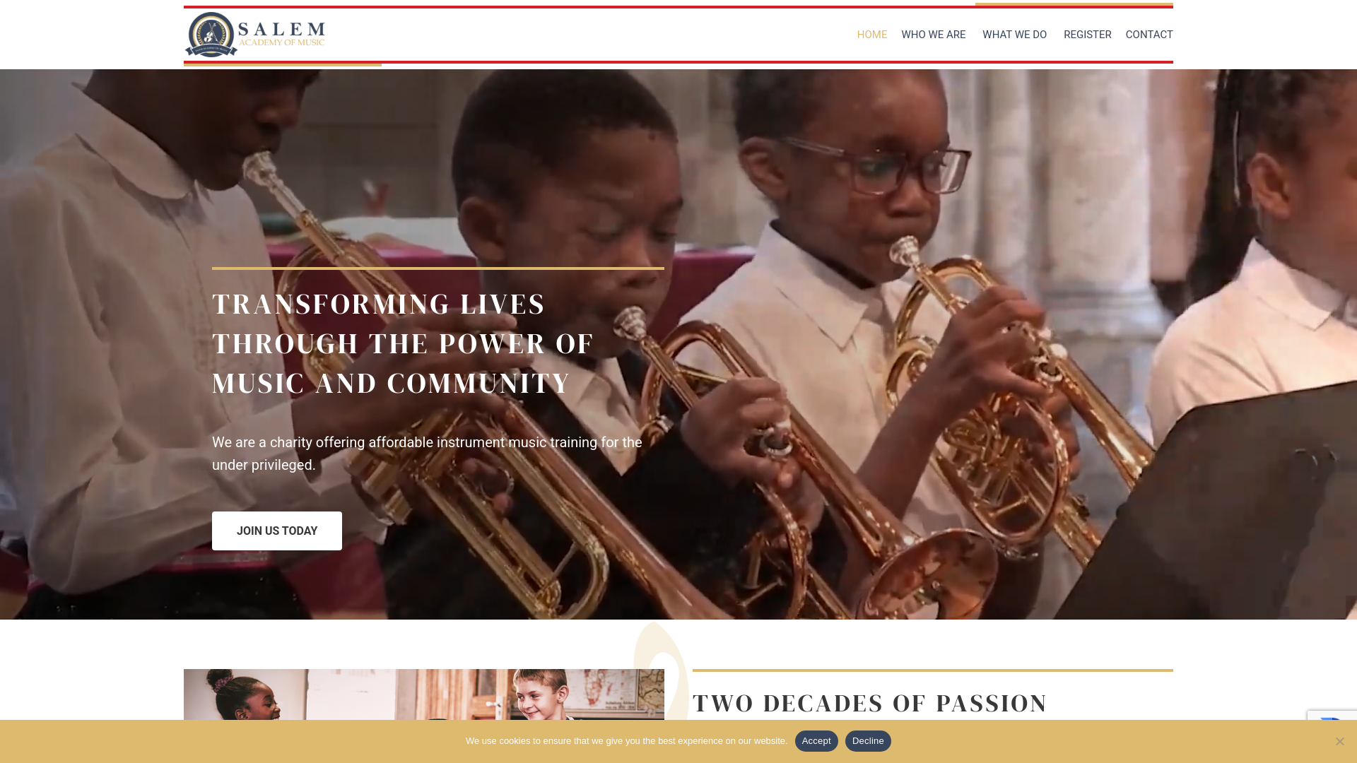Website screenshot