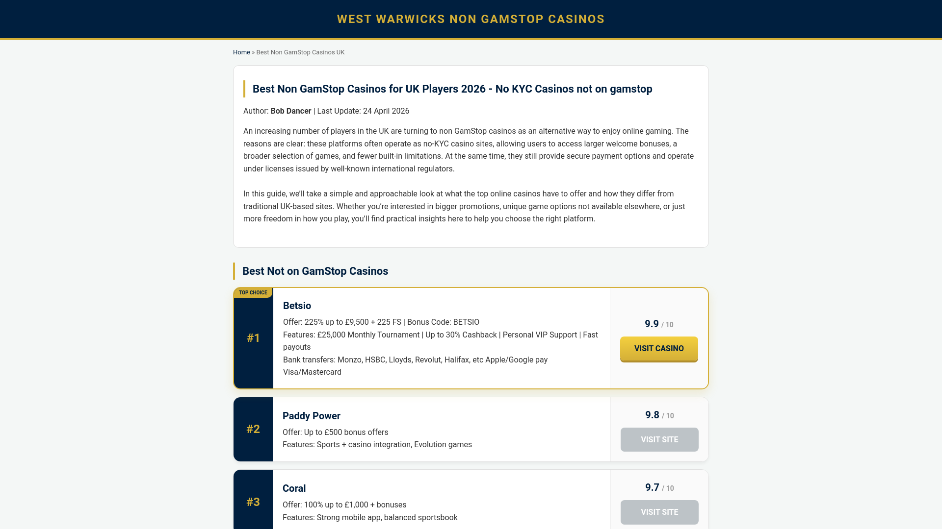 Website screenshot
