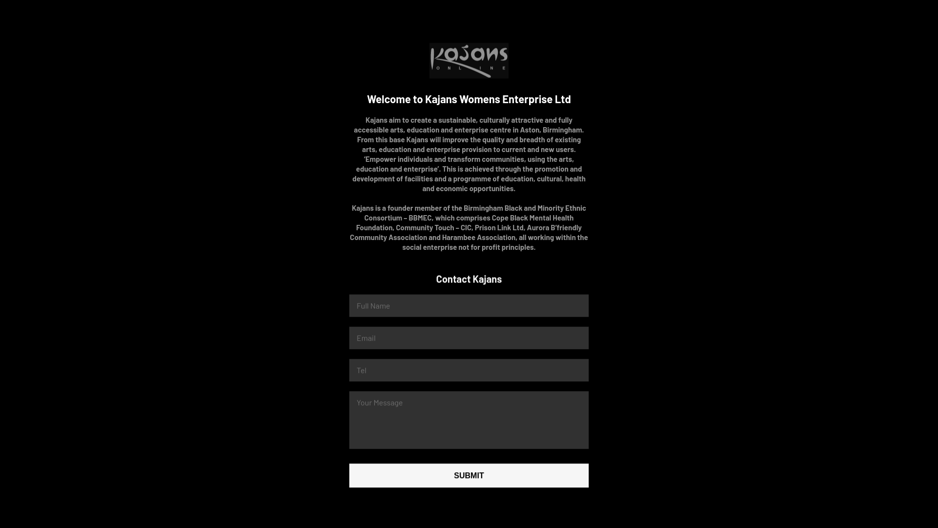 Website screenshot