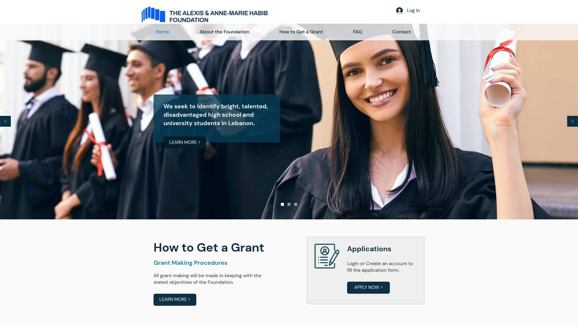 Website screenshot
