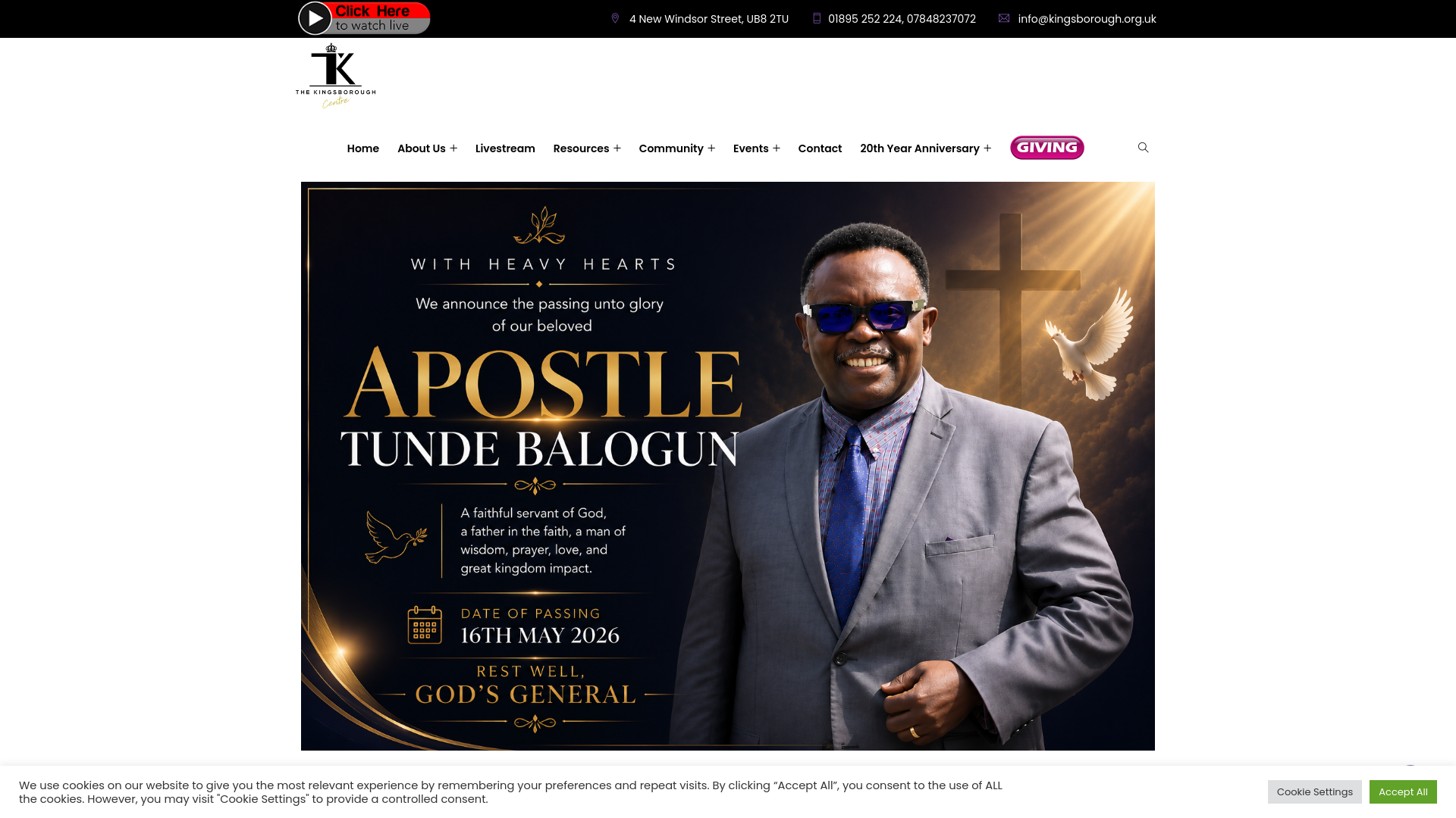 Website screenshot