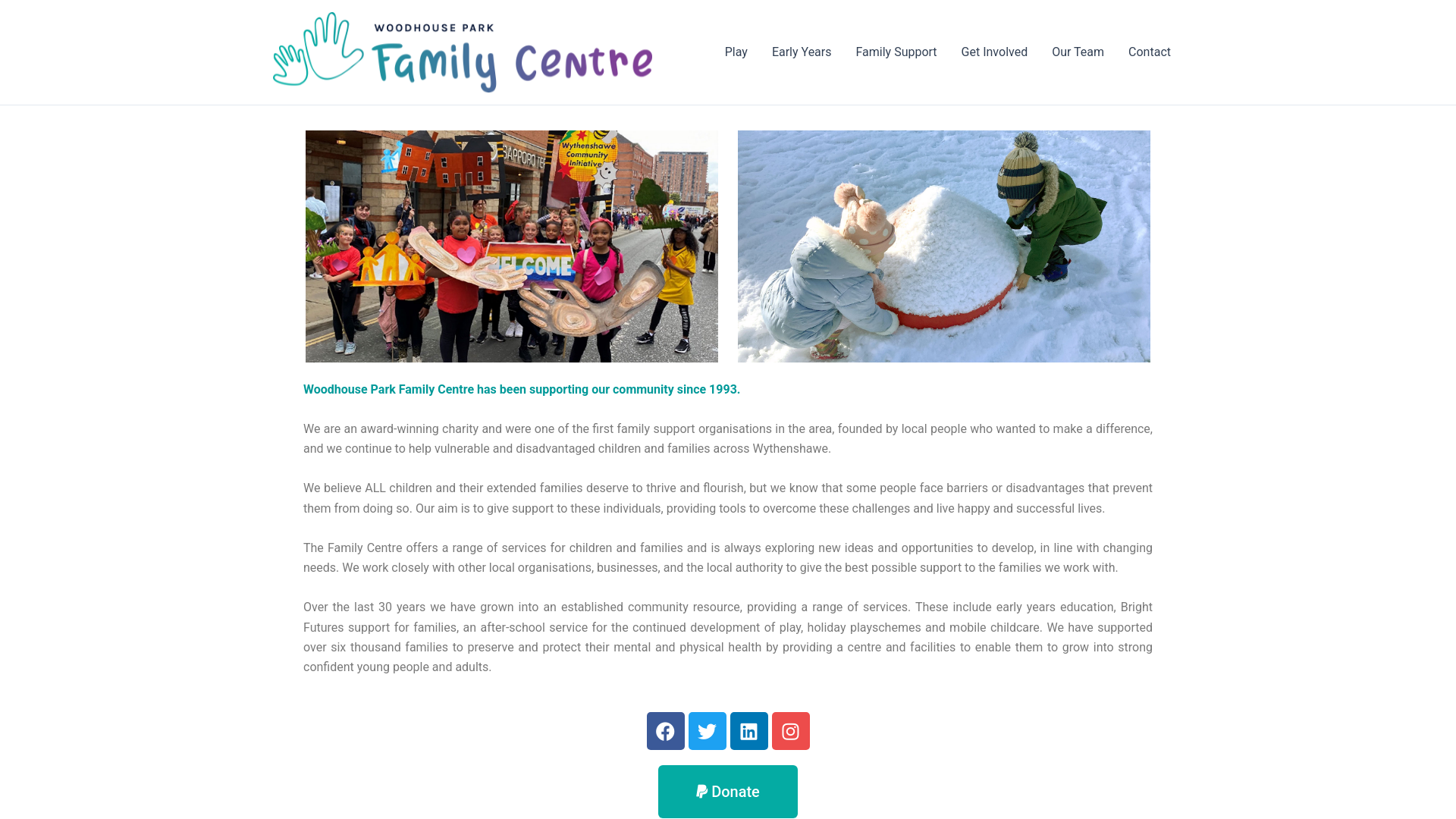 Website screenshot