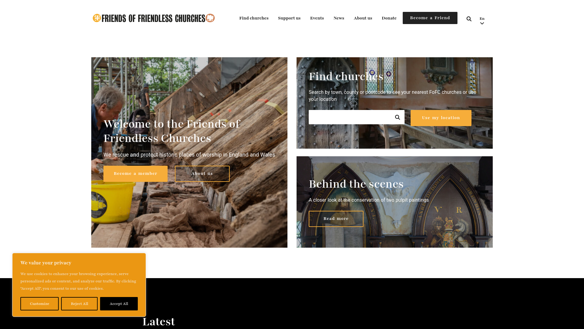 Website screenshot
