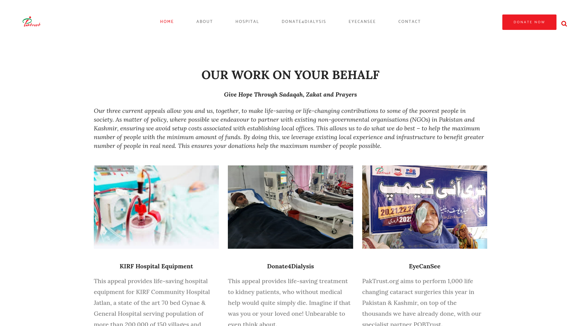 Website screenshot