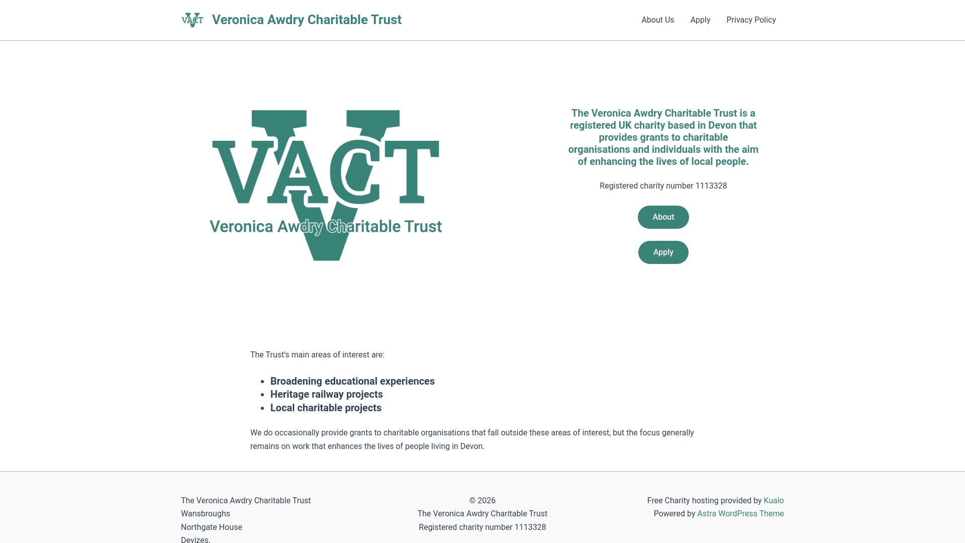 Website screenshot