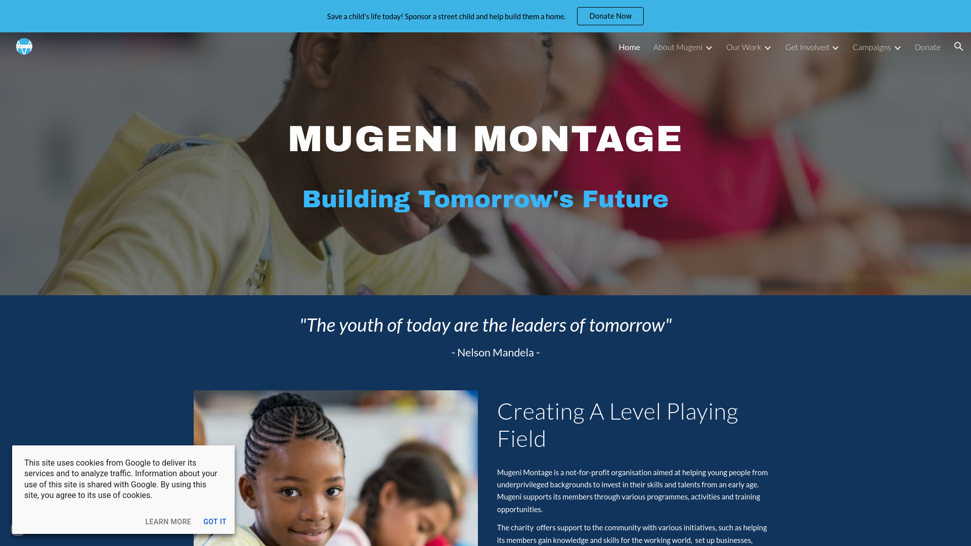 Website screenshot