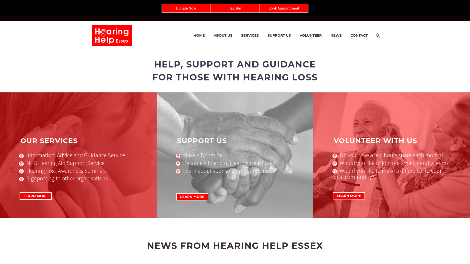 Website screenshot