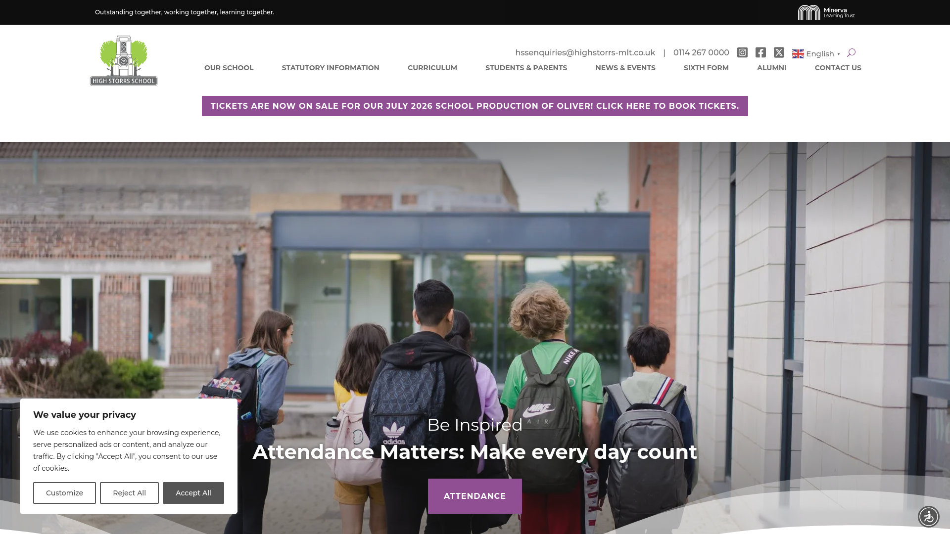 Website screenshot