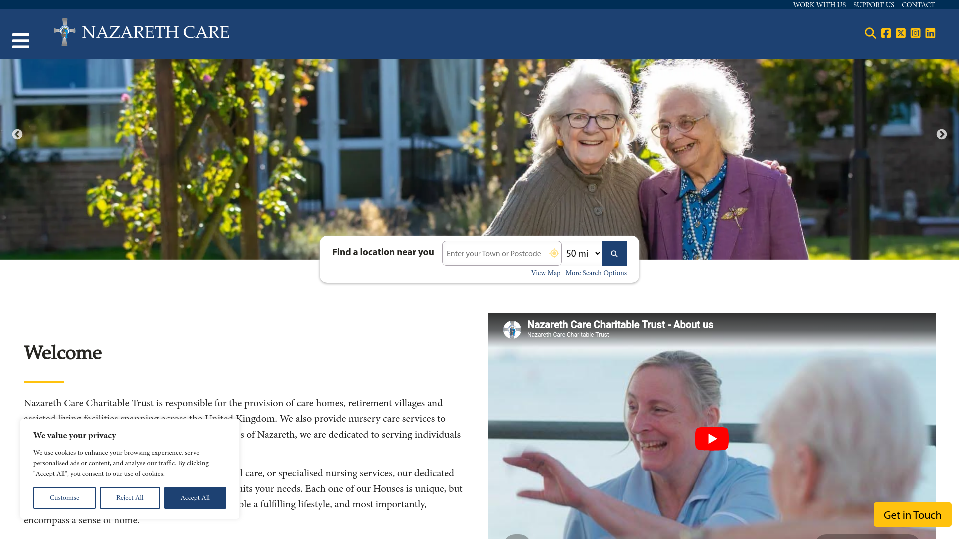 Website screenshot