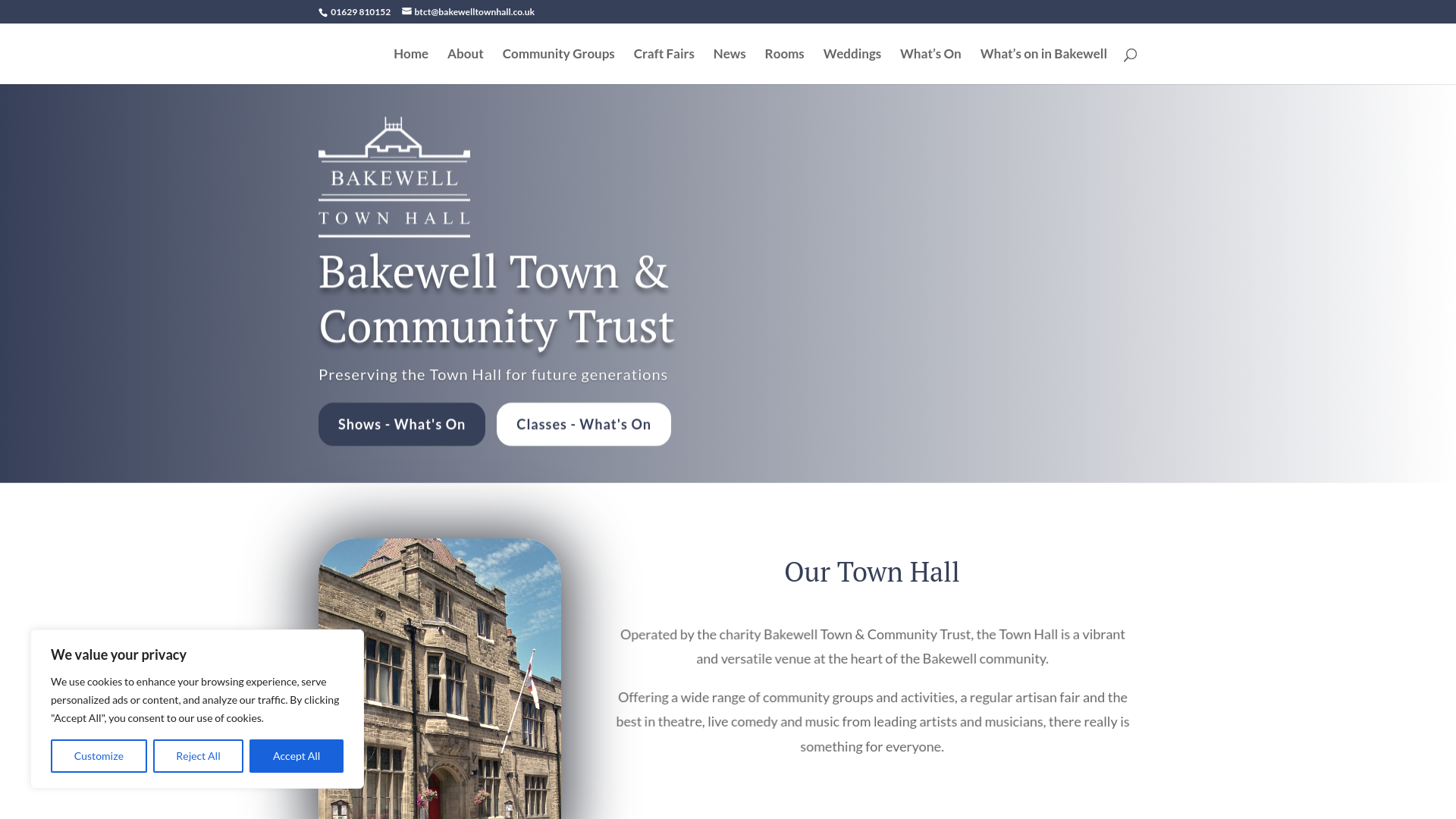 Website screenshot