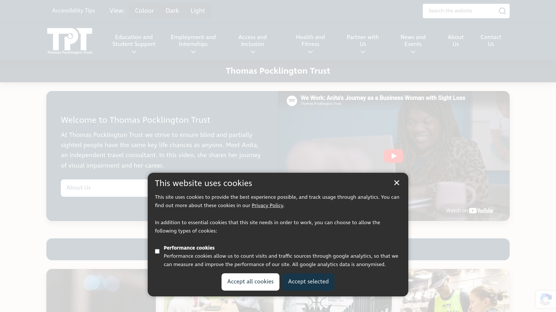 Website screenshot