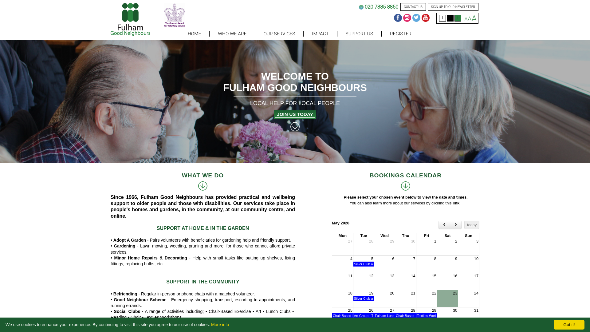 Website screenshot