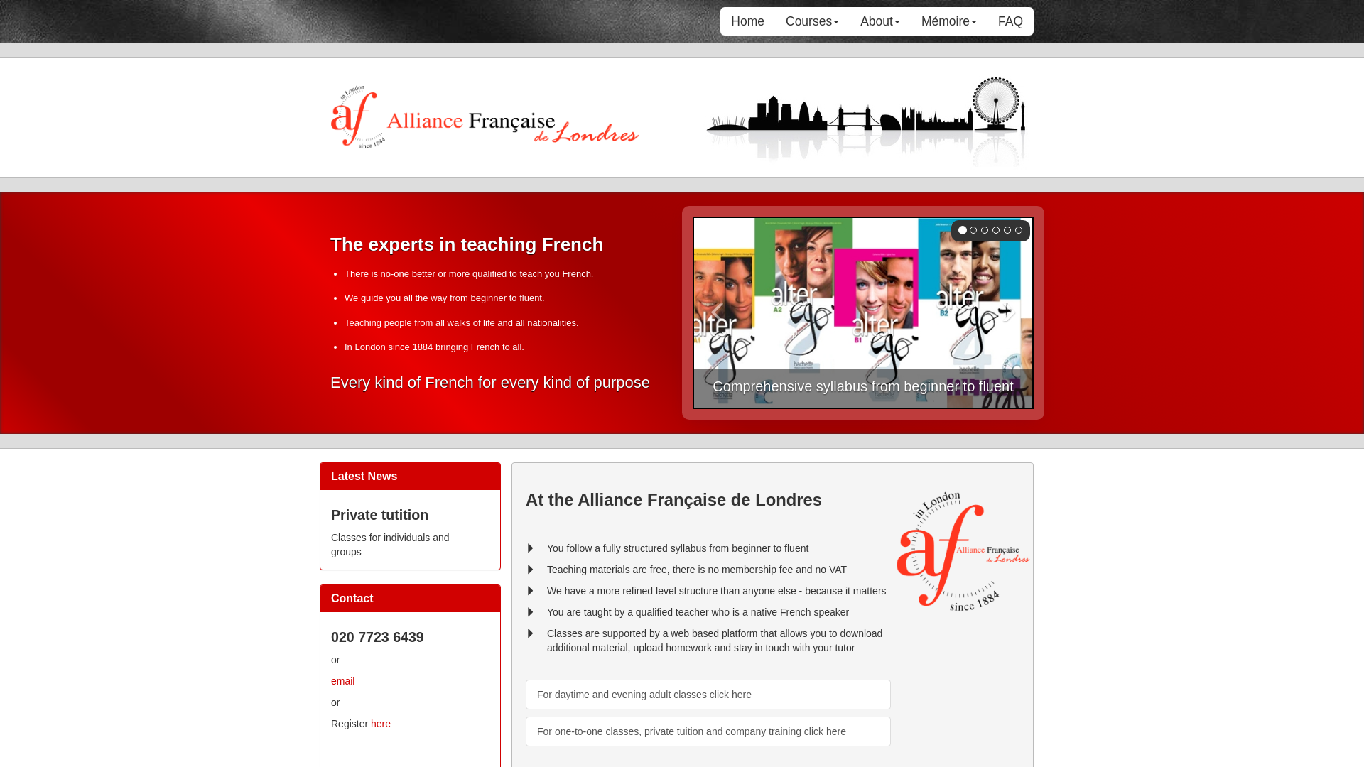 Website screenshot