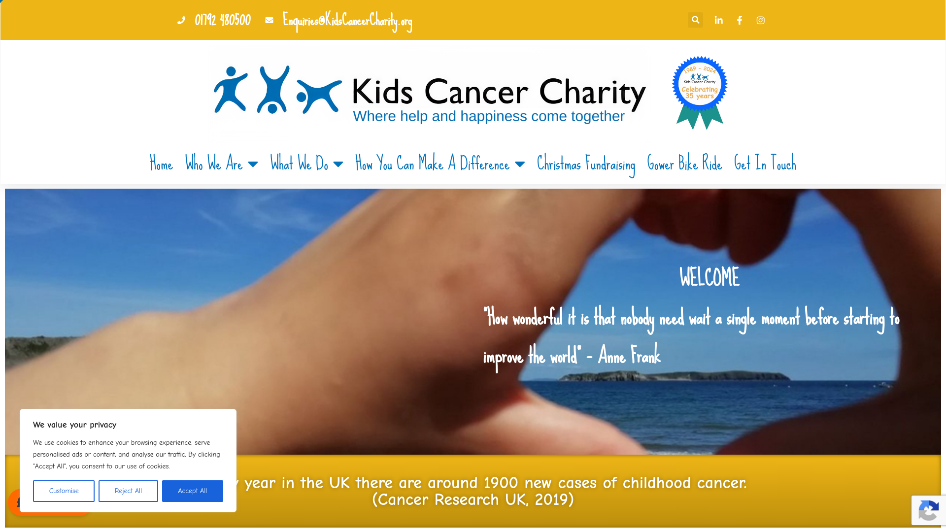 Website screenshot