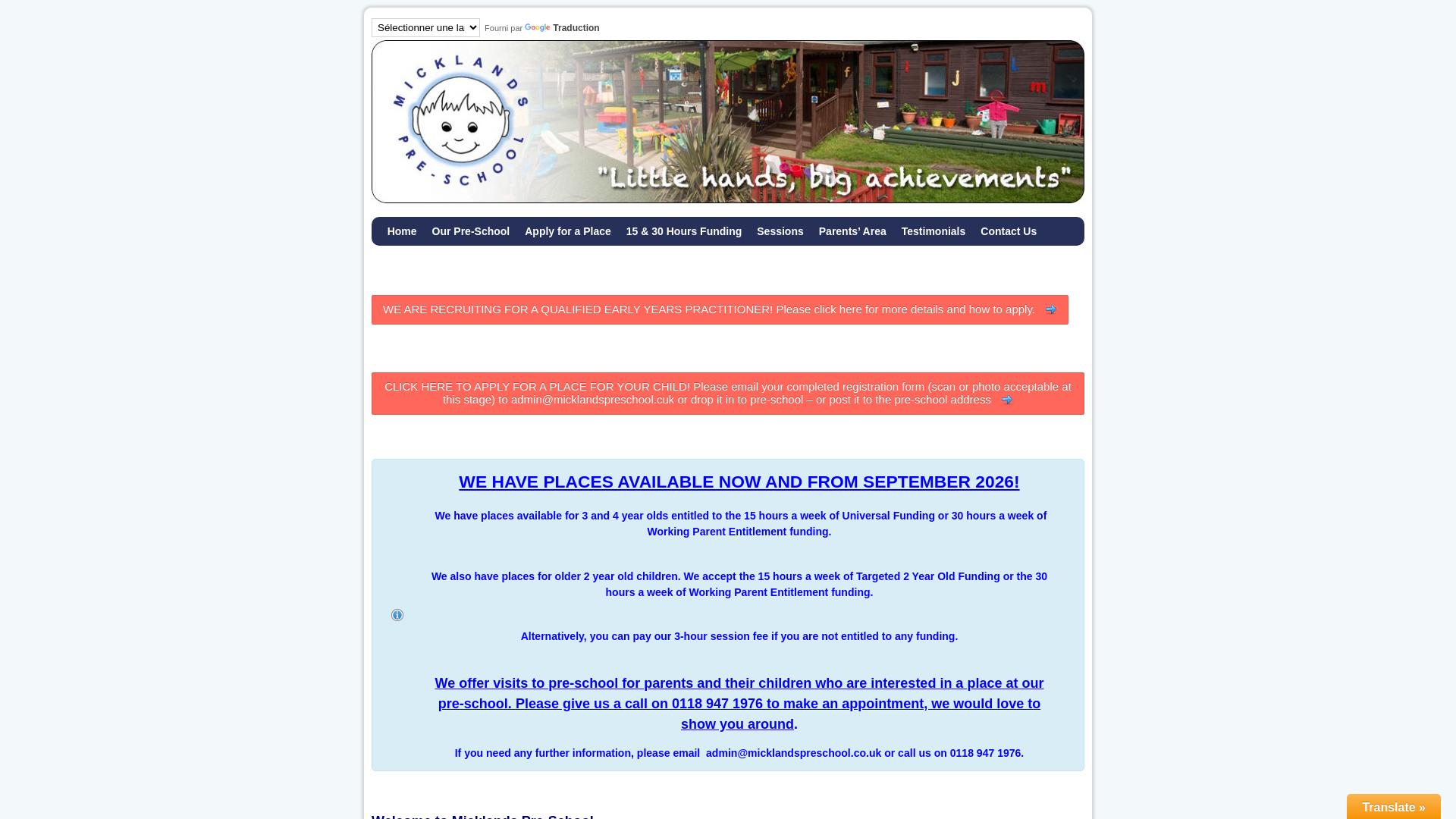 Website screenshot