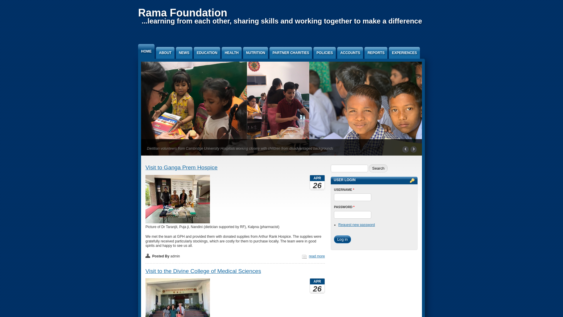 Website screenshot