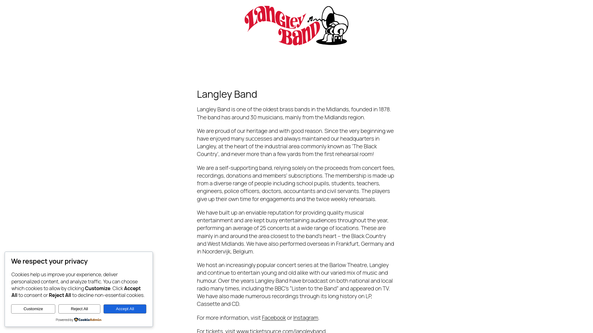 Website screenshot