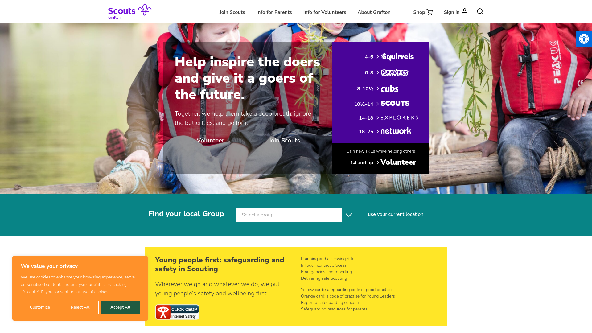 Website screenshot