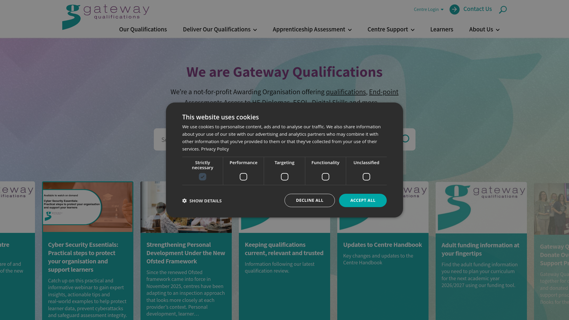 Website screenshot