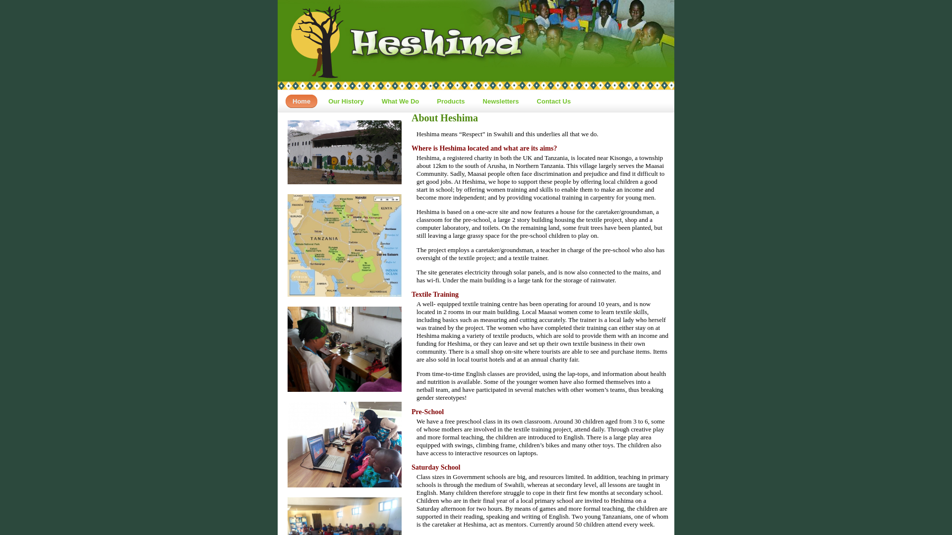 Website screenshot