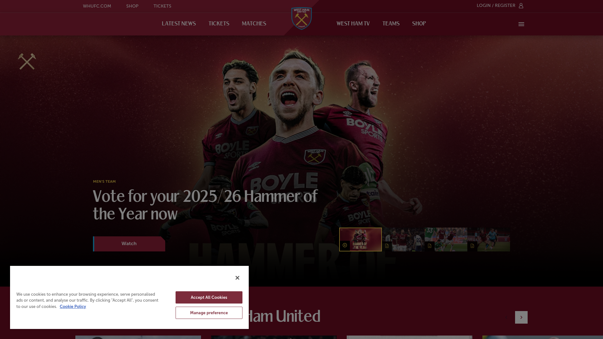 Website screenshot