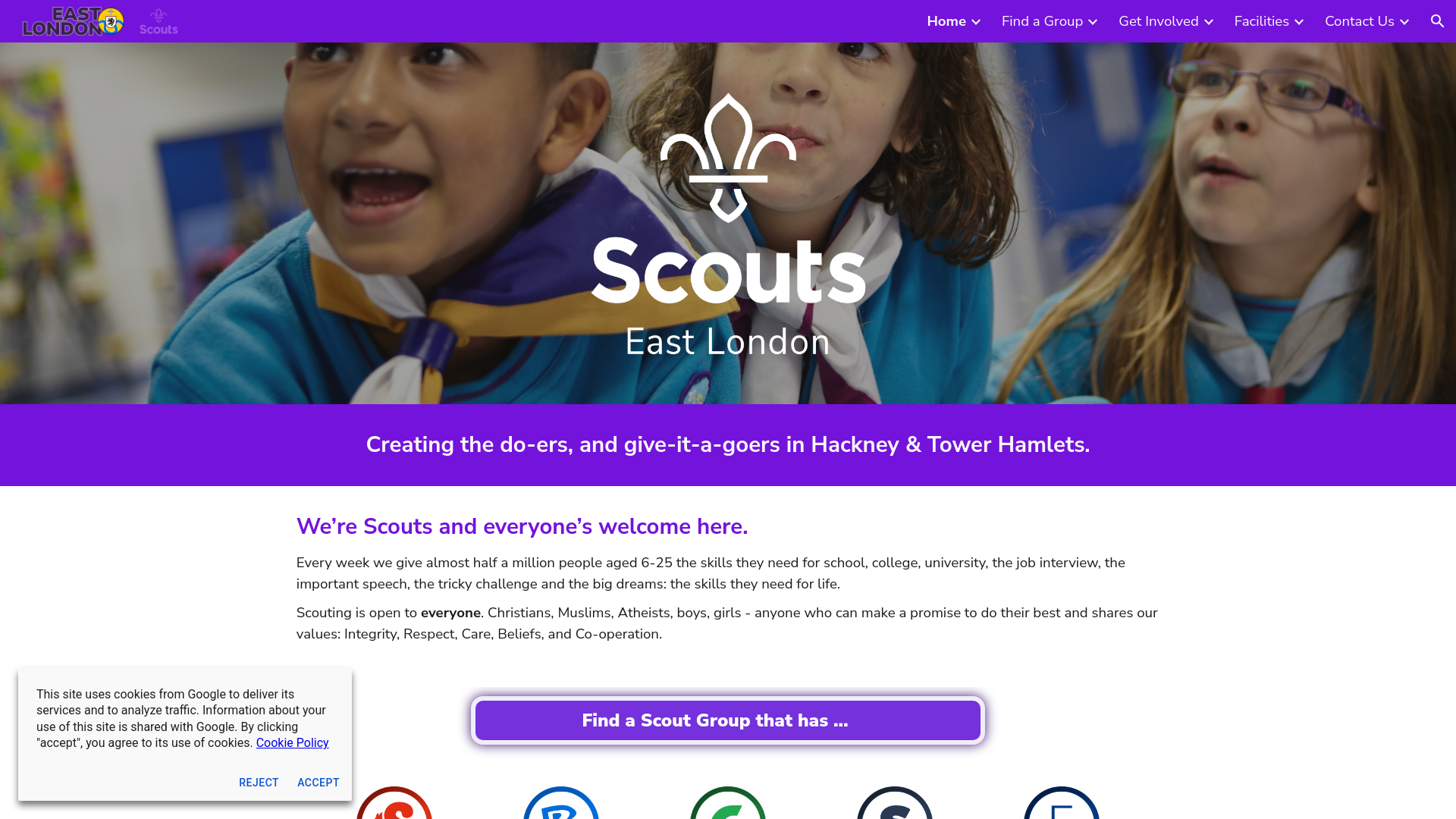Website screenshot