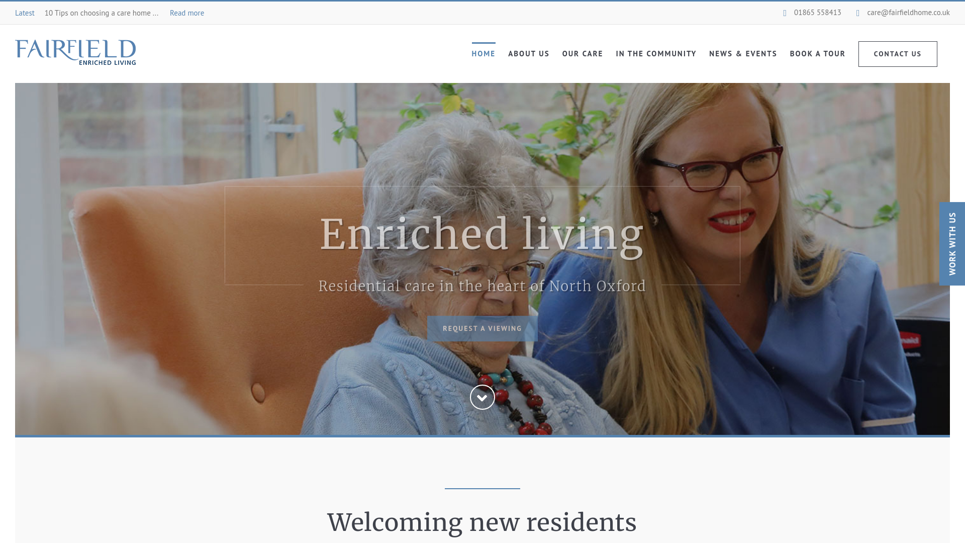 Website screenshot