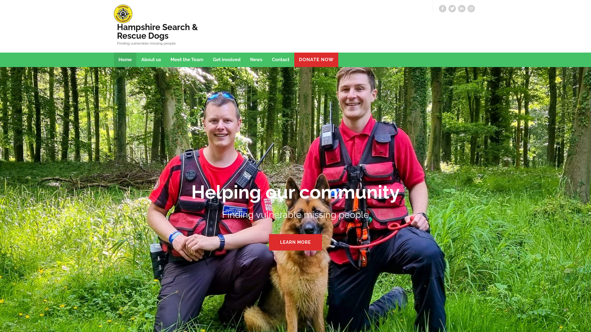 Website screenshot