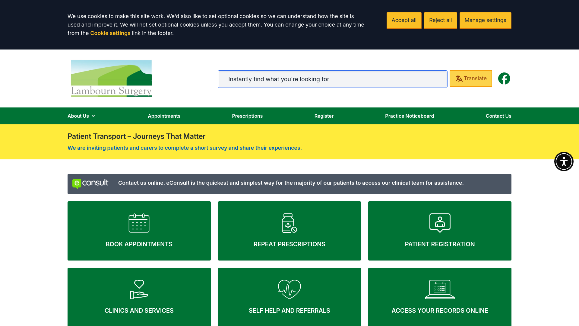 Website screenshot