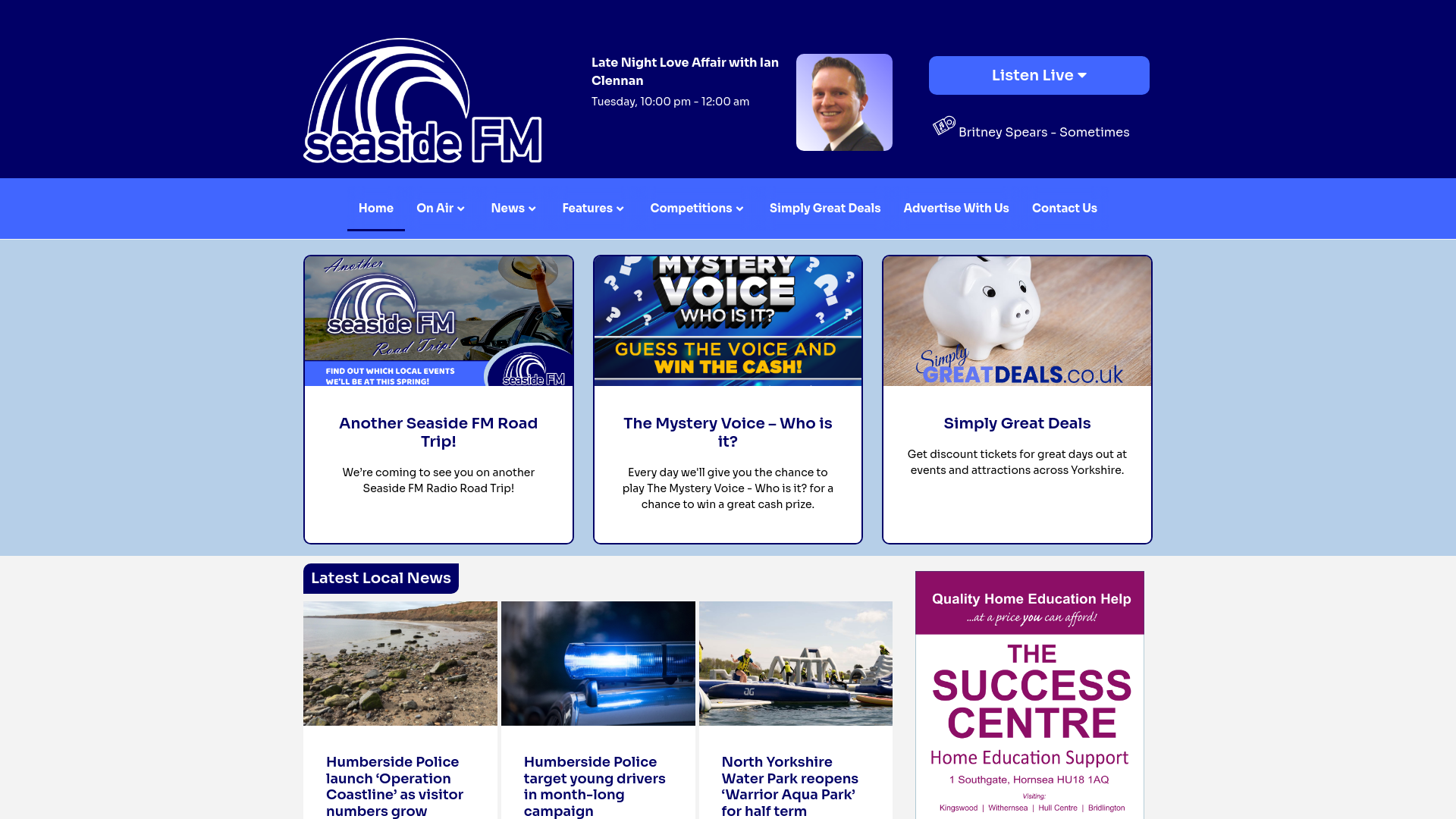 Website screenshot