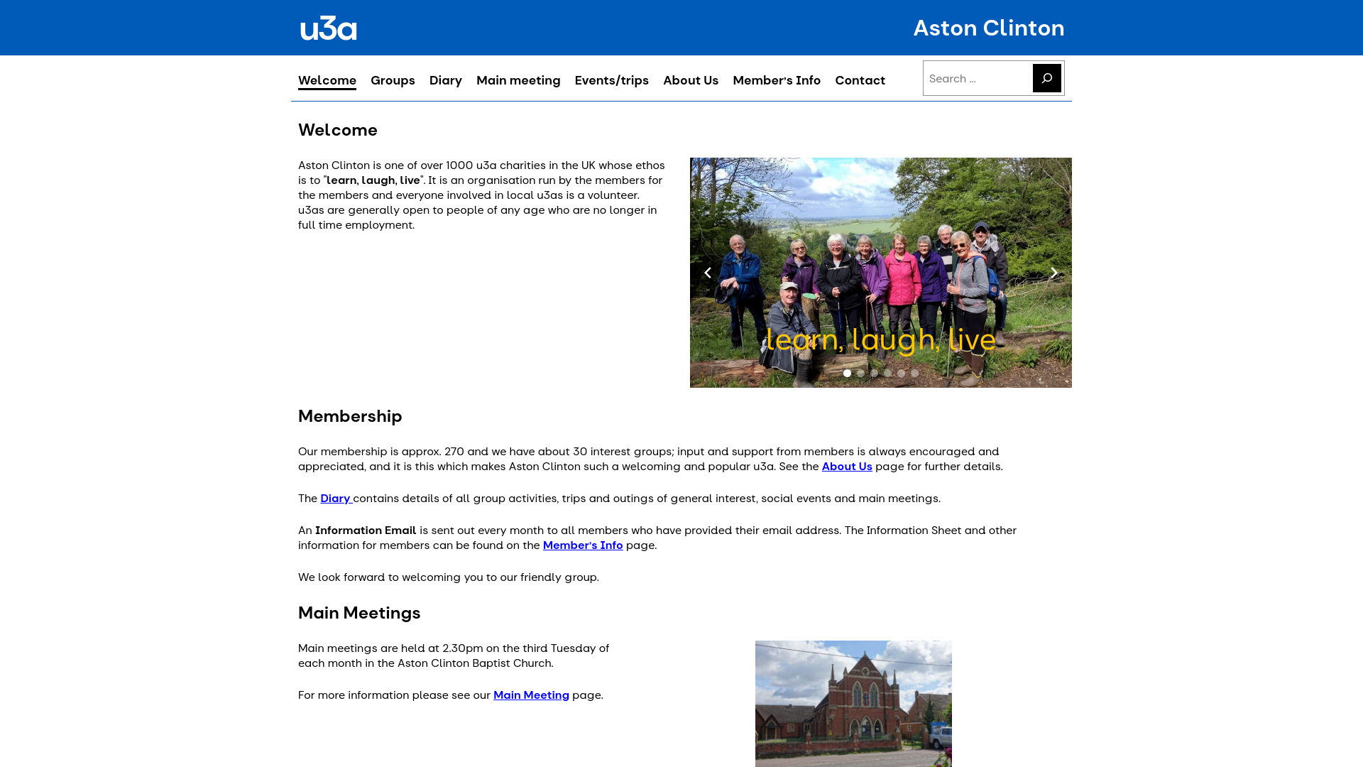 Website screenshot