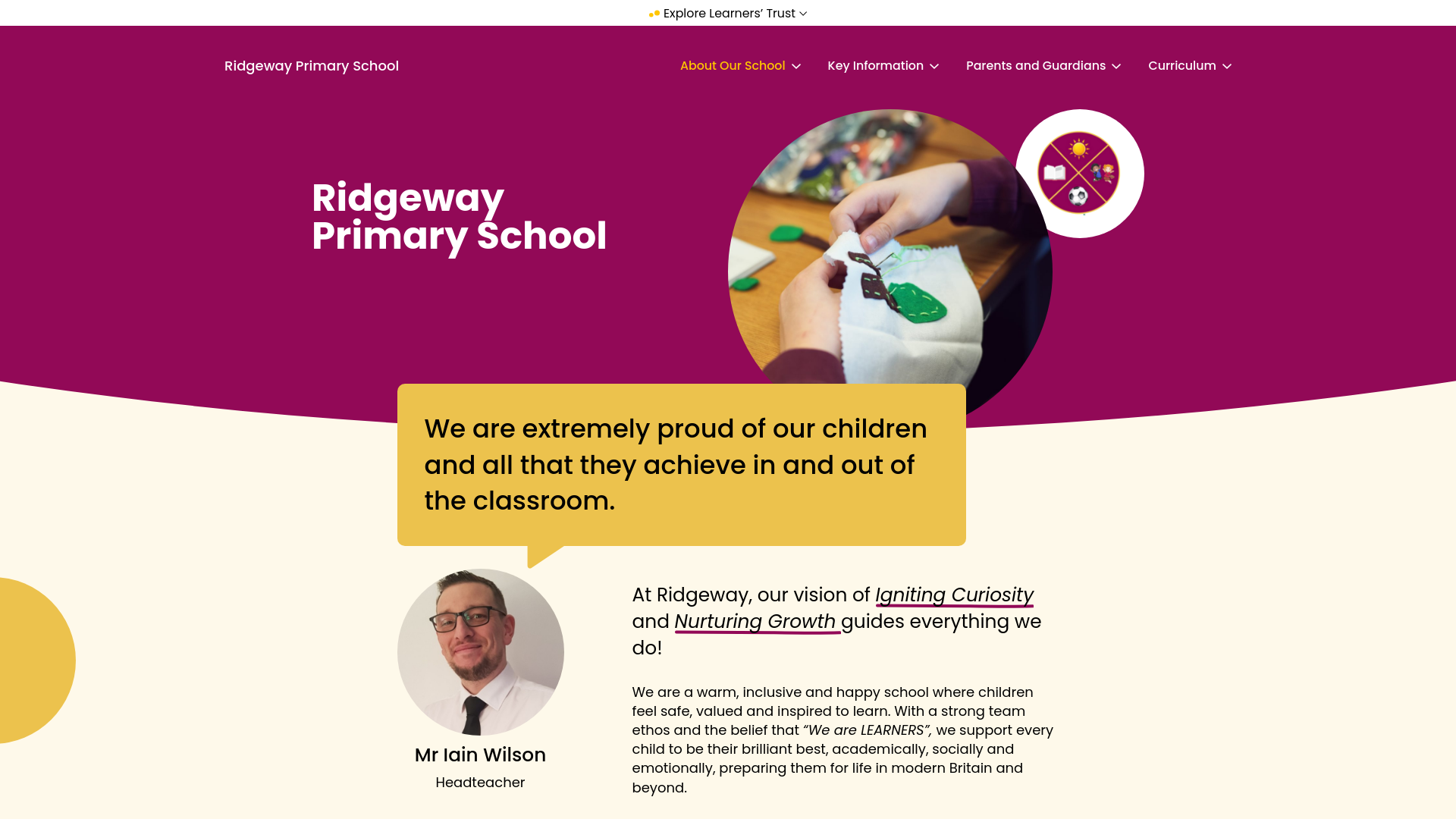 Website screenshot
