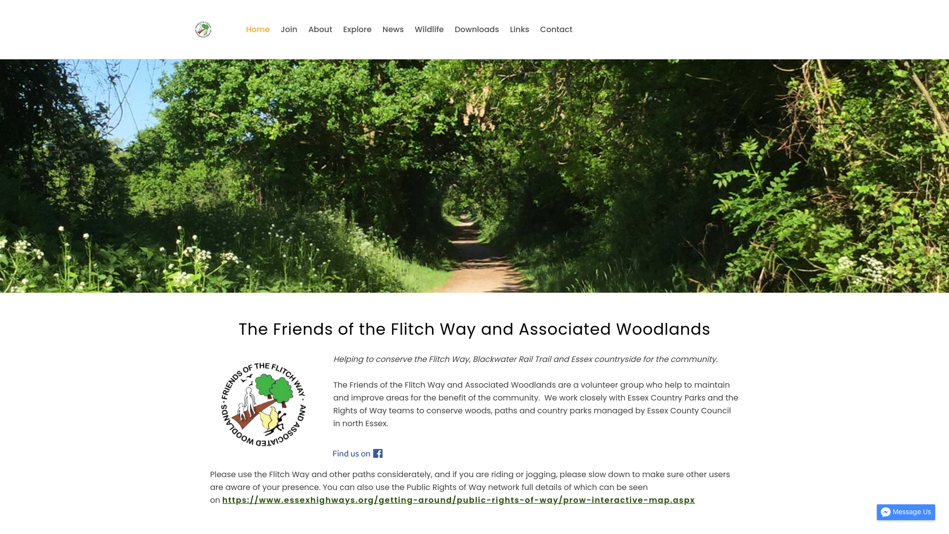 Website screenshot