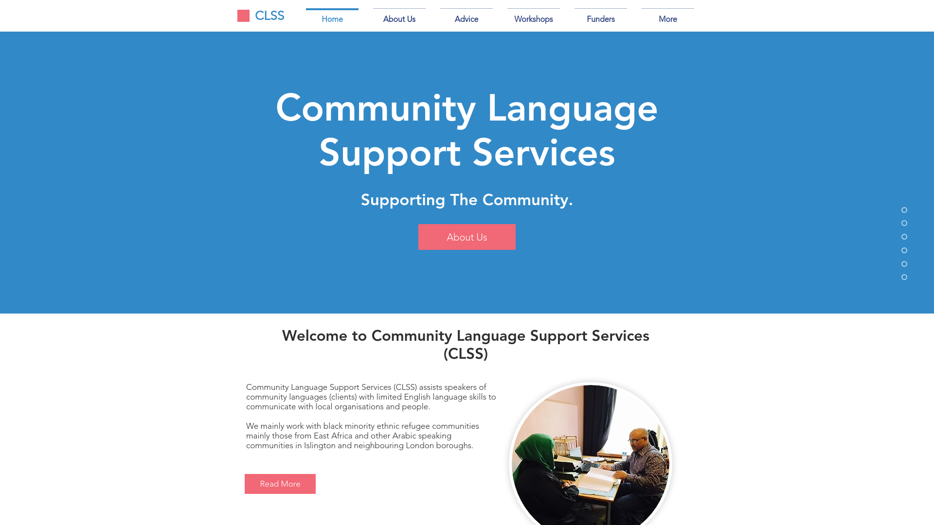 Website screenshot