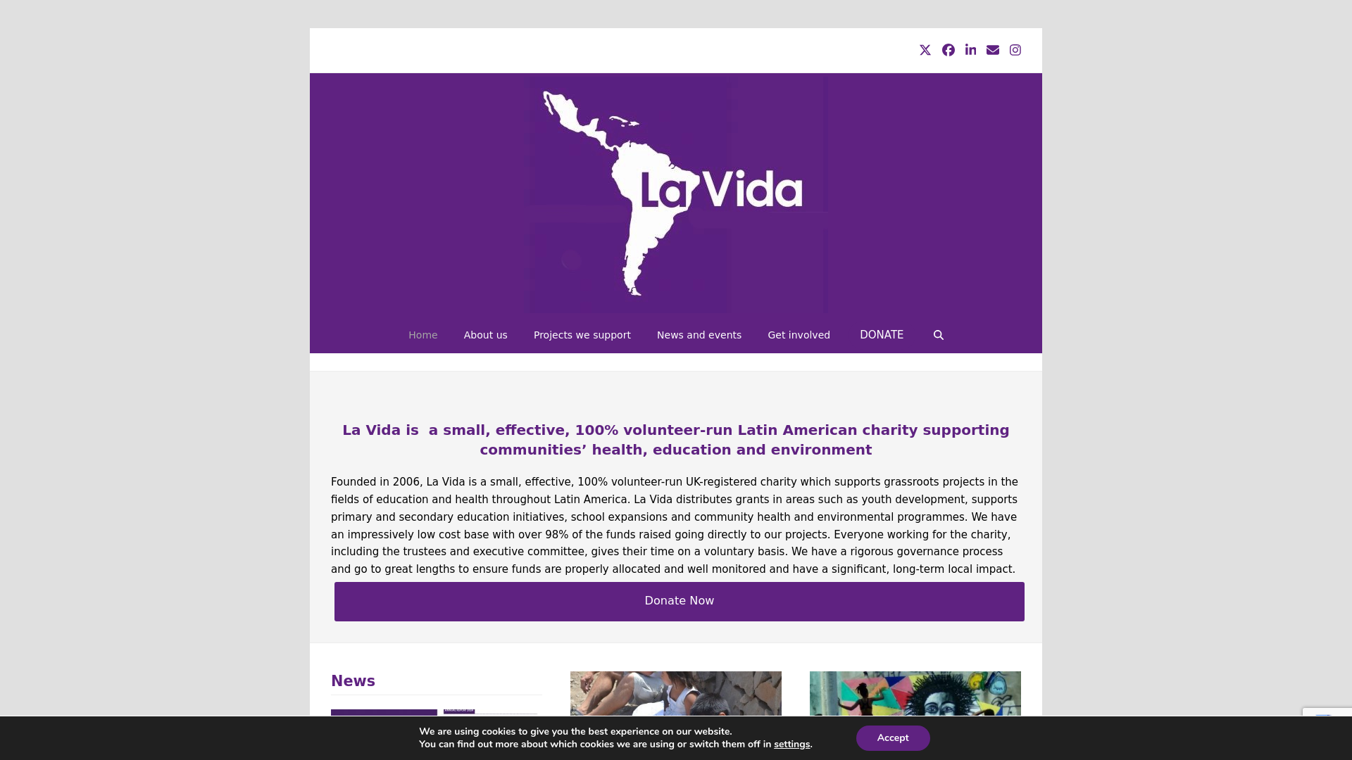 Website screenshot