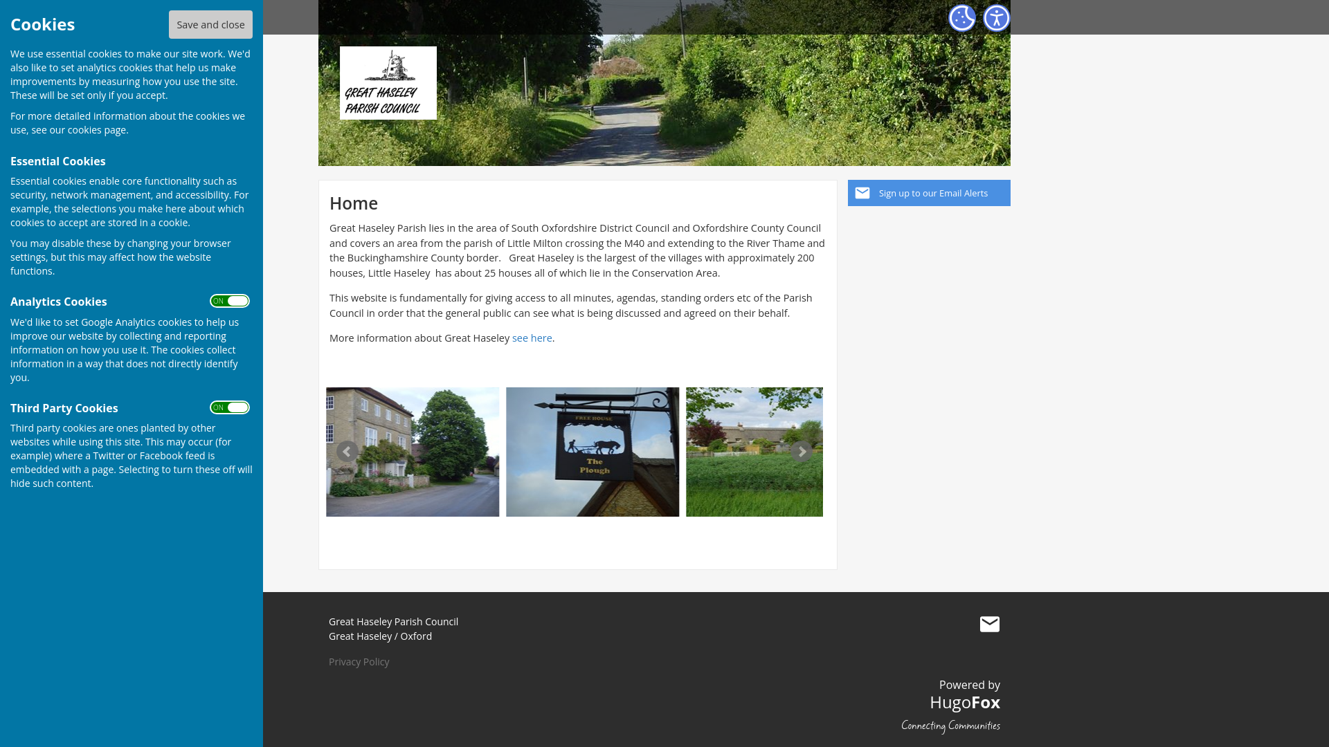 Website screenshot