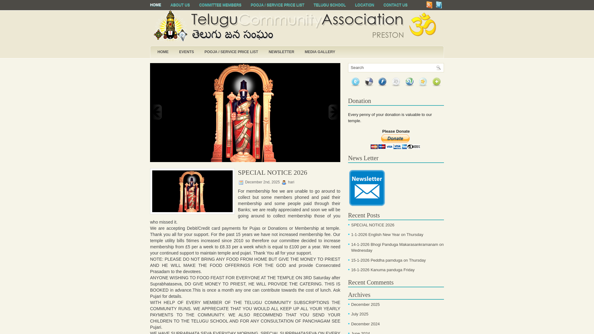 Website screenshot