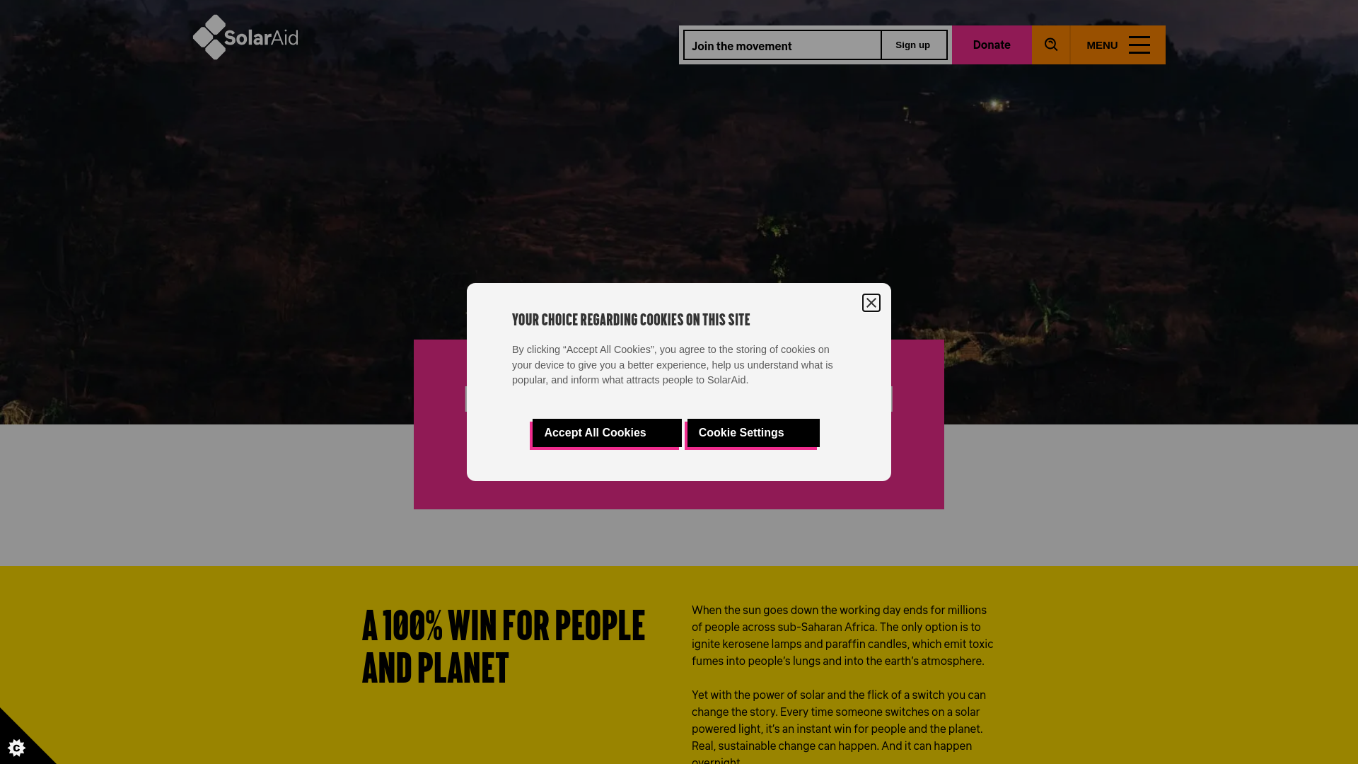 Website screenshot