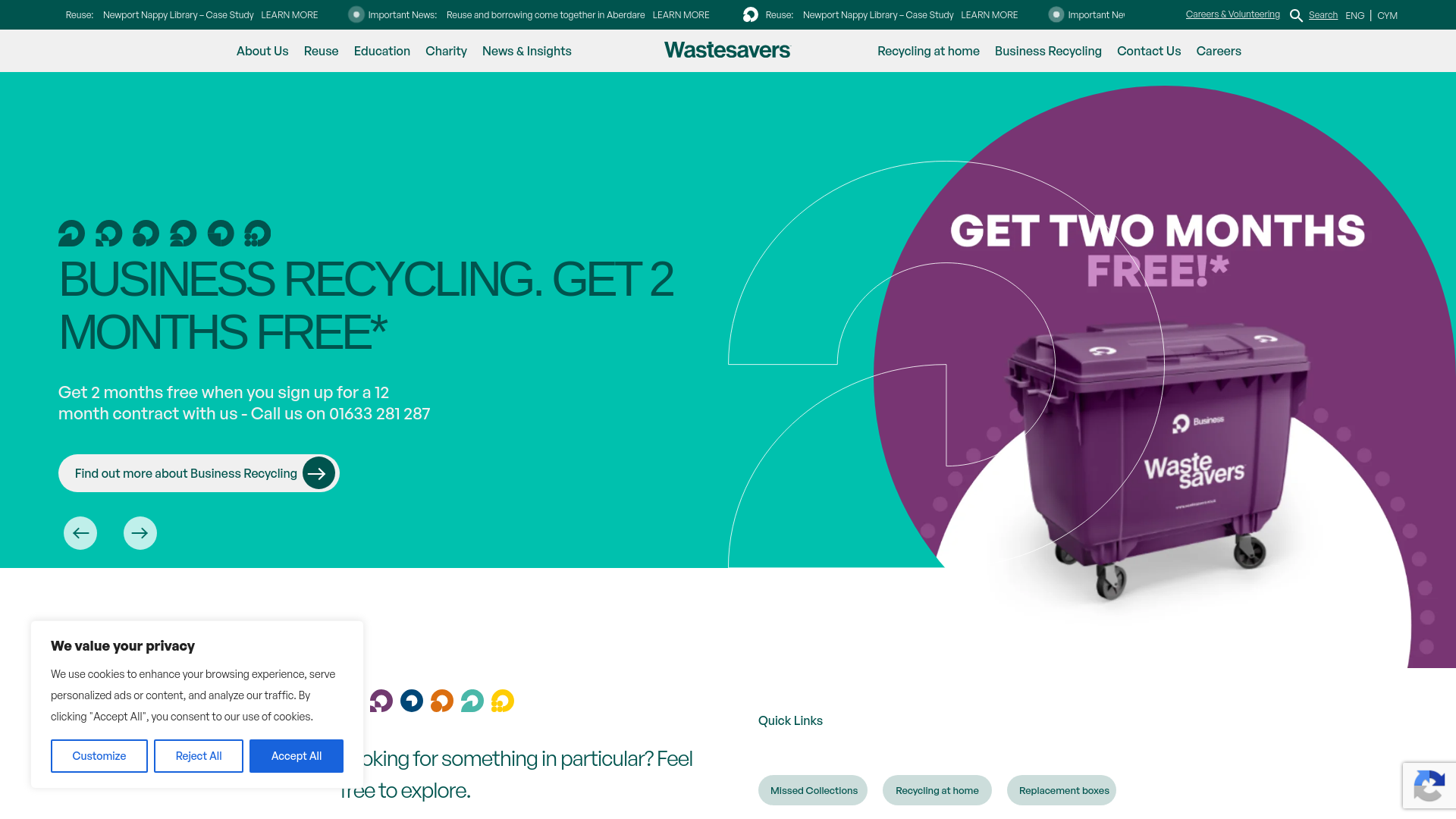 Website screenshot