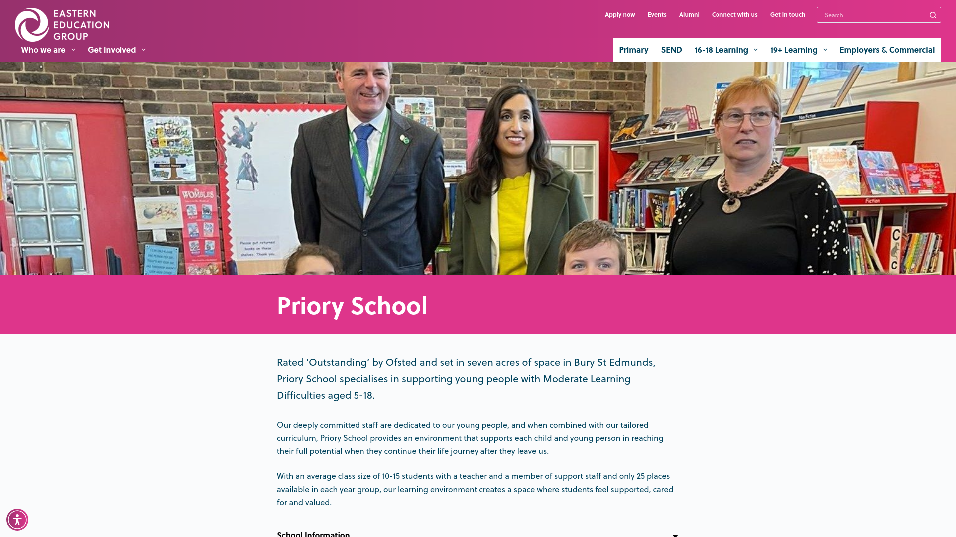 Website screenshot