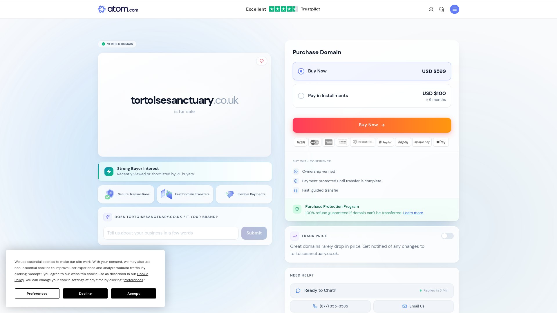 Website screenshot