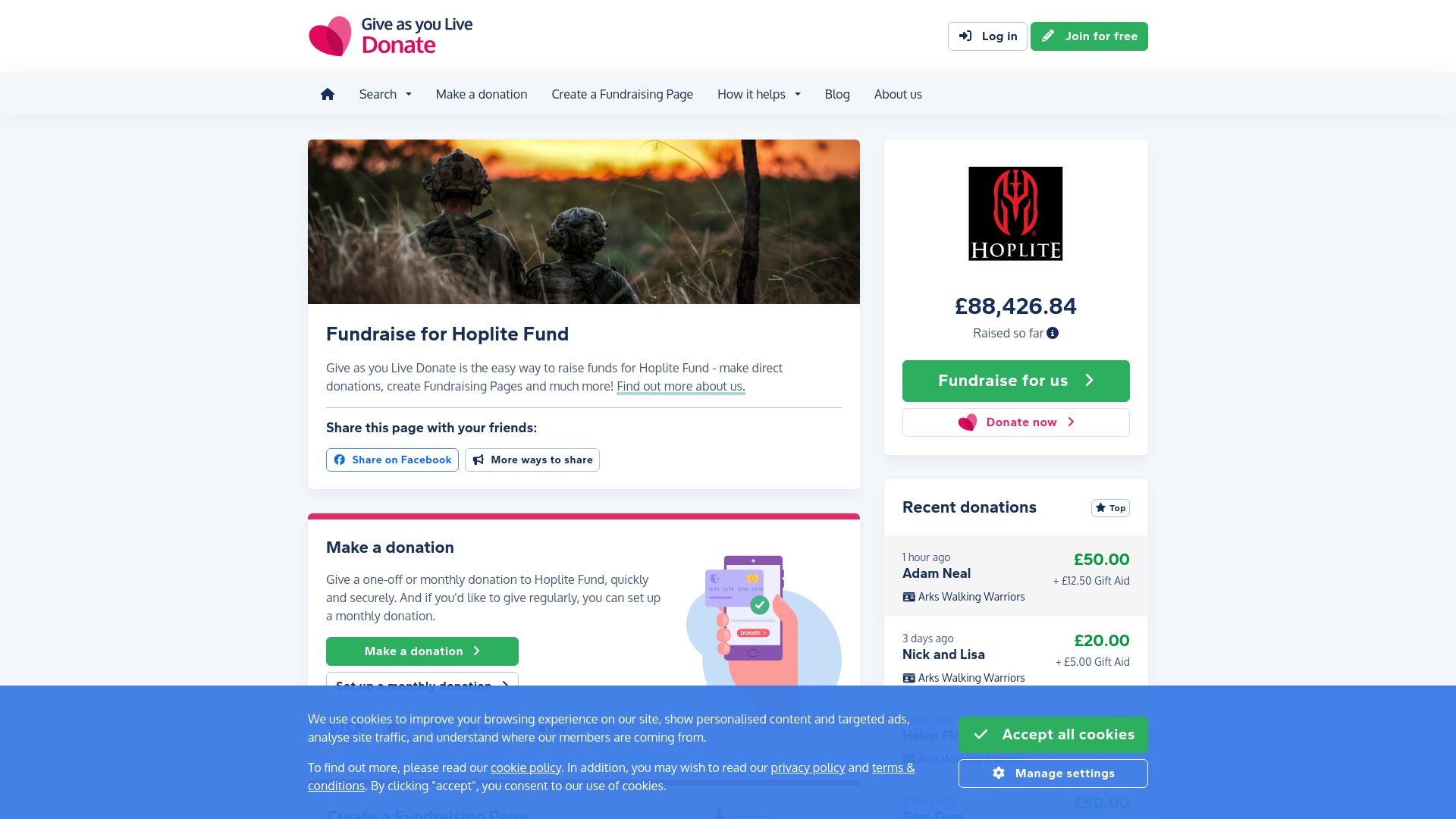 Website screenshot